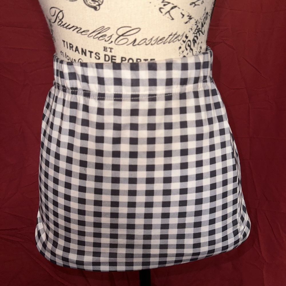Black&White Checkered Pencil Skirt